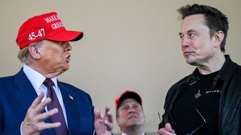 Trump y Musk, el pasado mi�rcoles en Texas en el lanzamiento
