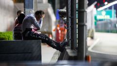 Fernando Alonso, durante el gran premio de Singapur.