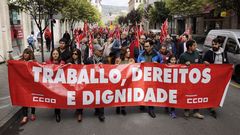 Manifestaci�n del 1.� de Mayo en Ferrol