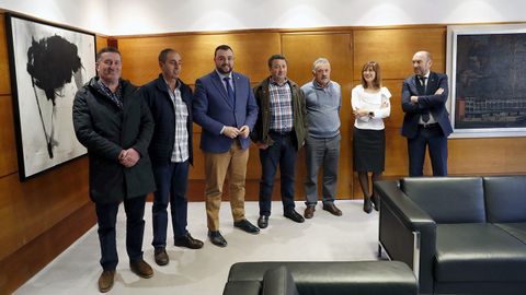 Los alcaldes del valle de Navia (Boal, Pesoz, Illano y Grandas de Salime) se han reunido con Adrián Barbón, presidente del Principado