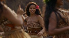 La joven actriz Catherine Laga'aia interpreta a la Vaiana de carne y hueso.