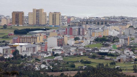 Foto de archivo de una vista parcial del casco urbano de Foz