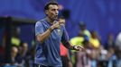 Scaloni dando indicaciones a sus jugadores durante un partido del Mundial