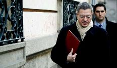 El ministro de Justicia, Alberto Ruiz-Gallard�n, ayer en Madrid.