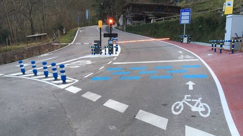 Barrera de acceso a Covadonga