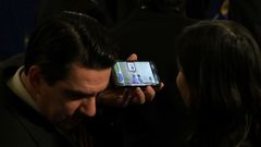 Diplom�ticos escuchan el discurso de Alvim, durante una reuni�n de la OEA en Washington