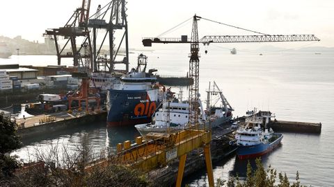 Imagen de archivo de los muelles de Astilleros San Enrique.