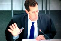 El abogado del Estado, Javier Su�rez, ayer, durante su informe final.