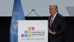 El secretario general de la ONU, António Guterres, durante la sesión inaugural de la cumbre