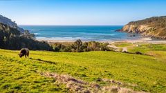 Playa de Cueva, en el concejo de Vald�s.