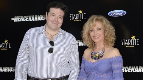 Con su marido en el 2014