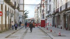 Vista que presentaba este martes al mediod�a la manzana que reabrir� el mi�rcoles, con las obras solo pendiente de remates