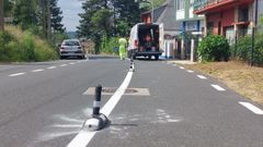 Los trabajos de reposici�n de los pivotes se llevaron a cabo en d�as pasados