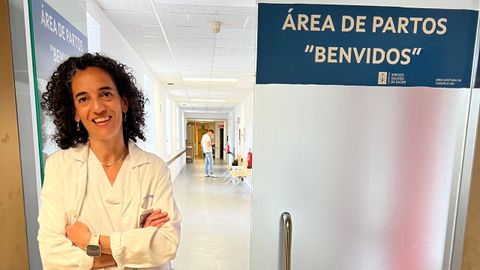 La matrona Cristina Valiño estuvo de guardia en el materno infantil de A Coruña el día del apagón