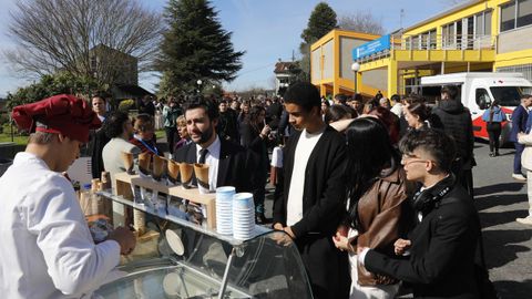 Uno de los puestos, en este caso de helados, del cctel de la gala