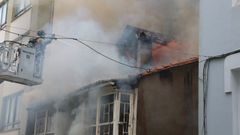 Incendio en la calle Arce