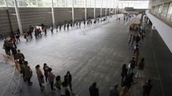 Vacunaci�n con la segunda dosis de AstraZeneka en el recinto ferial de Pontevedra