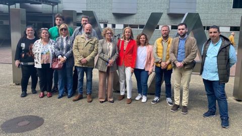 La nmero dos de la candidatura autonmica del PP, Pilar Fernndez Pardo, en el Hospital lvarez Buylla de Mieres