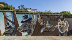 Así son los nuevos murales de Oleiros