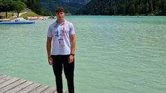 Nicol�s Gayol, en Auronzo.