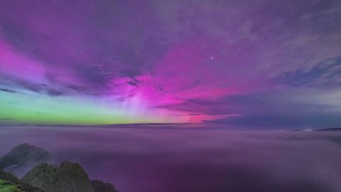 Aurora boreal vista desde Cari�o