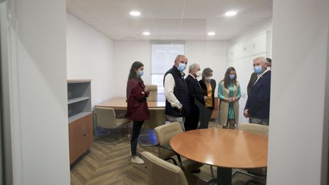 Visita del presidente de la Diputacin de Lugo a la reforma integral del edificio