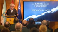 Miguel Garc�a durante la charla en la delegaci�n del Gobierno en A Coru�a.