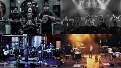 Antifr�gil, imagen superior izquierda, Sr. Salvaje, a su lado, mientras que en la imagen inferior derecha, Toxo, y a su izquierda, Three Roosters