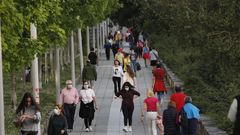 Paseo del Barba�a, en los primeros dias de desconfinamiento