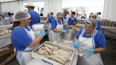 Imagen del a�o pasado de la Feira do Bonito de Burela que este a�o no puede celebrarse por el covid