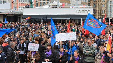 Un aspecto del Na�tico en el 1 de mayo gijon�s