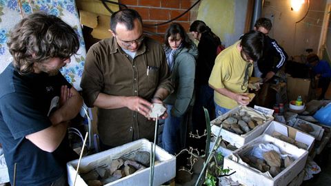 En abril del 2006, un equipo de arque�logos examin� las herramientas paleol�ticas recogidas en diversos lugares de la comarca de Lemos por el investigador aficionado Jos� Antonio Pe�a