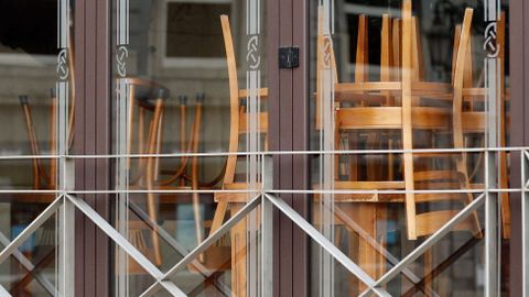 Un restaurante cerrado en Oviedo