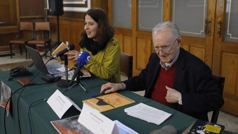 Patricia Arias e Xesús Alonso Montero no Liceo