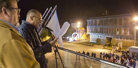 Ricardo Pol�n pronunci� el preg�n inaugural de las fiestas de A Fonsagrada. 