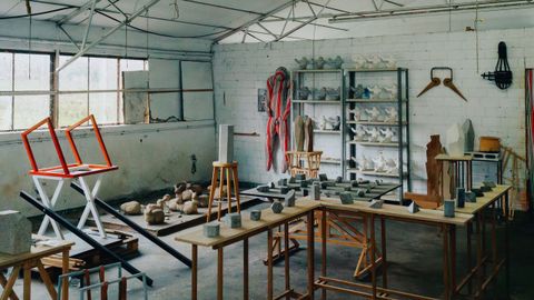 Taller del artista ourensano Jorge Varela