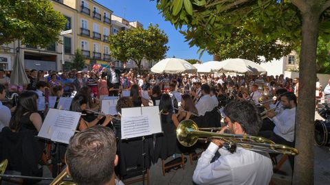 Concierto de la banda en Ribadeo. 