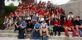 Alumnos del colegio compostelano Peleteiro participaron en un intercambio escolar con Inglaterra. 