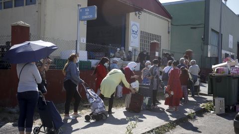 Ayer por la tarde m�s de 600 personas recurrieron a la ayuda del Banco de Alimentos de Lugo