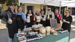 Cada s�bado, las elaboraciones del centro colaborativo de Bri�n puede adquirirse en el mercado de Bertamir�ns de productos de huerta y cercan�a