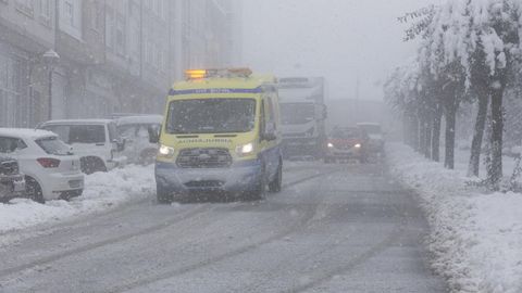 La circulaci�n se vio afectada y las quitanieves ayudaron a paliar la situaci�n, con acumulaciones de hasta 20 cent�metros