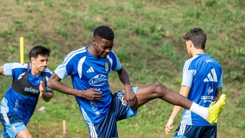 Rahim, durante la primera semana de pretemporada del Real Oviedo
