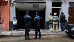 Arde un garaje comunitario en la calle Eugenio Carr&eacute; Aldao, en A Coru&ntilde;a