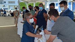 Homenaje en Muros a los marineros jubilados