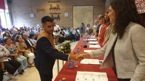 Acto de graduacin de alumnos de ingeniera en la Escola Politcnica Superior del campus de Lugo