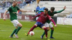 Imagen del Pontevedra-Racing disputado esta temporada