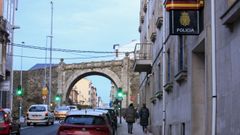 La comisar�a de Lugo, situada en la r�a Chantada.