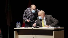 J�come se ausent� del pleno en el tramo final de la sesi�n y dej� en su lugar a su n�mero dos, Armando Ojea.