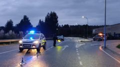 Imagen de un reciente control nocturno de las policías locales de Ares y Mugardos