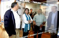 Rosa Quintana mostr� especial inter�s por el trabajo realizado en el archivo hist�rico.